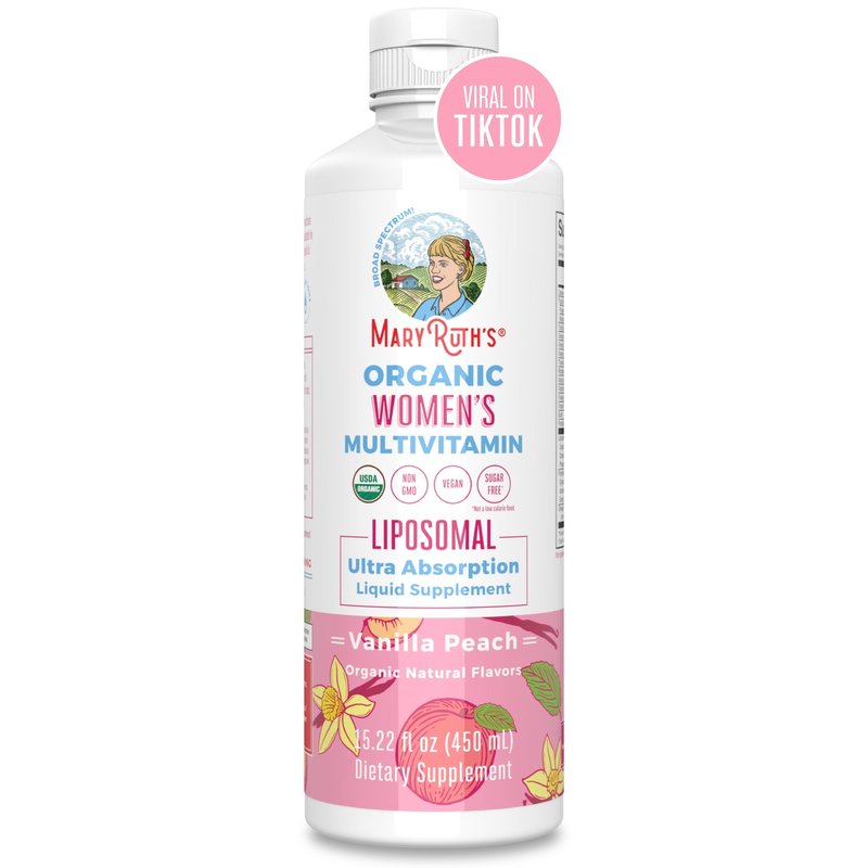 Mary Ruth's Mary Ruth's Organic Women's Multivitamin with Liposomal- Vanilla Peach 15.22 fl oz