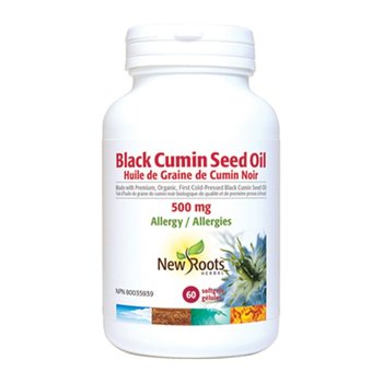New Roots Black Cumin Seed Oil 500mg 60 softgels