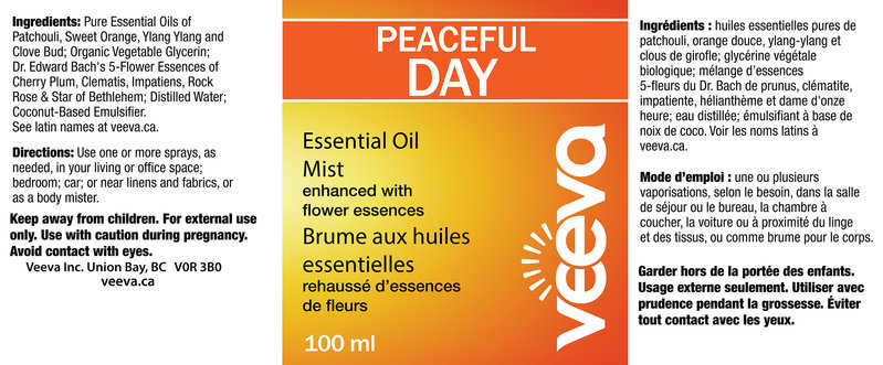 Veeva Veeva Peaceful Day Essential Oil Mist 100ml