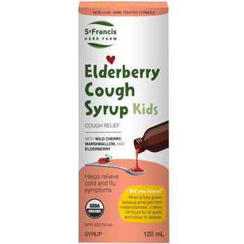 St Francis St Francis Elderberry Cough Syrup Kids 120ml