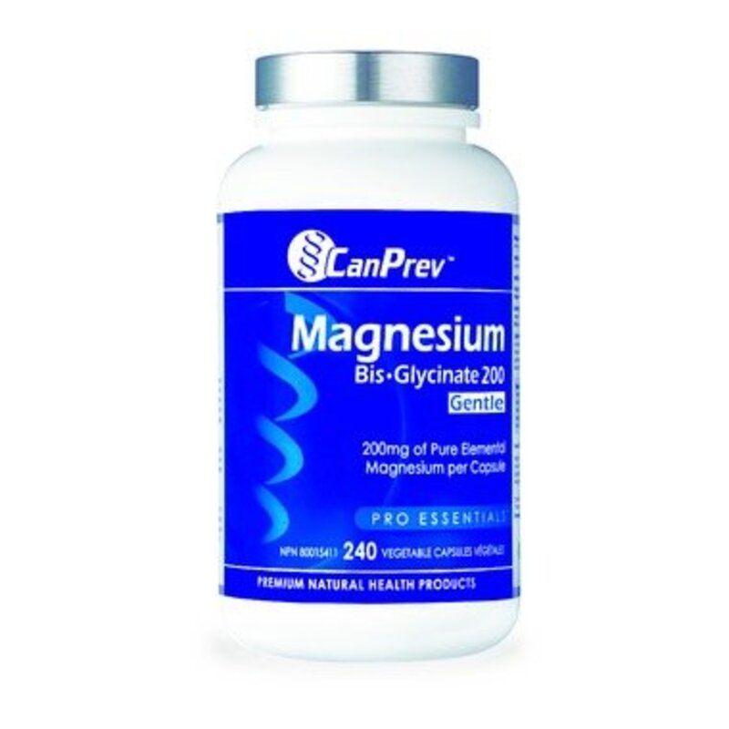 Can Prev Magnesium Bis-Glycinate 200 Gentle 240 v-caps