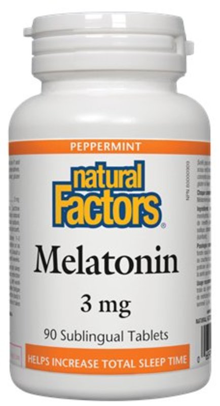Natural Factors Natural Factors Melatonin 3mg Subling Tab 90