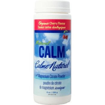 Natural Calm Magnesium Citrate Powder 8oz Cherry