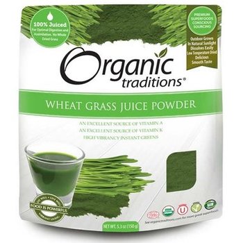 Organic Traditions Wheat Grass Juice Powder Organic 150g