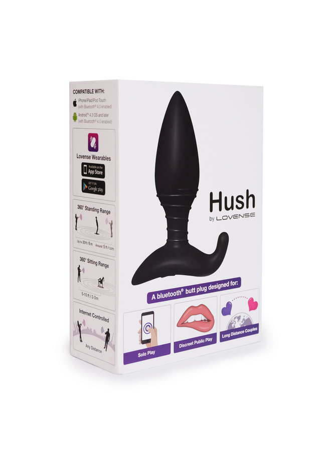 Hush Vibrating Butt Plug 1.5 Inch