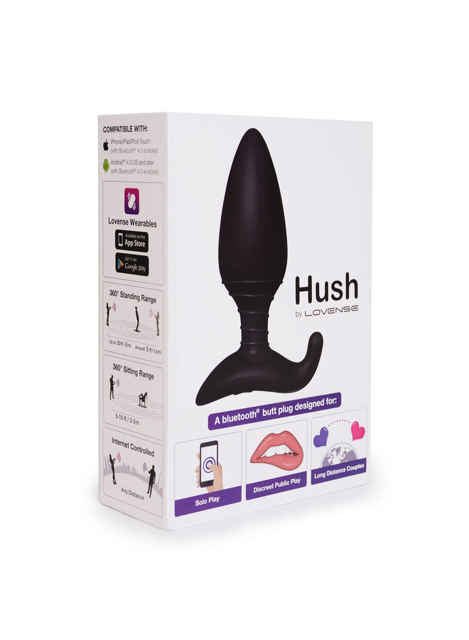Hush Vibrating Butt Plug 1.75 Inch