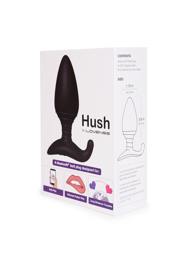 Hush Vibrating Butt Plug 1.75 Inch