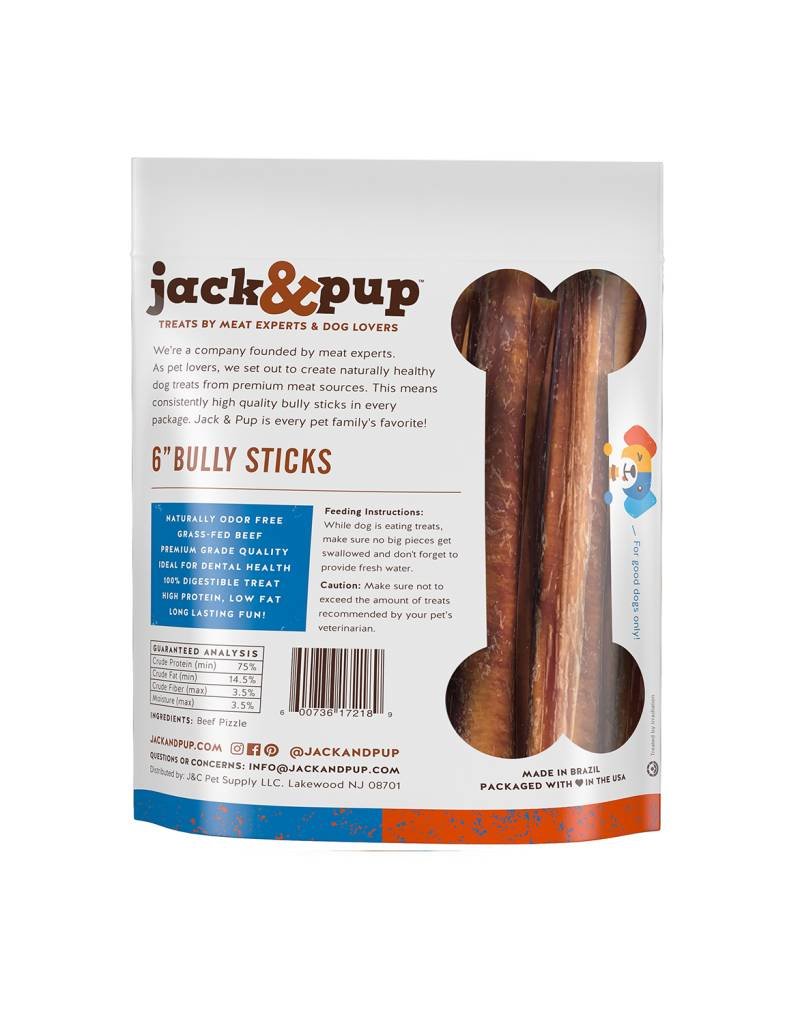 JACK & PUP Jack & Pup Bully Sticks 6in