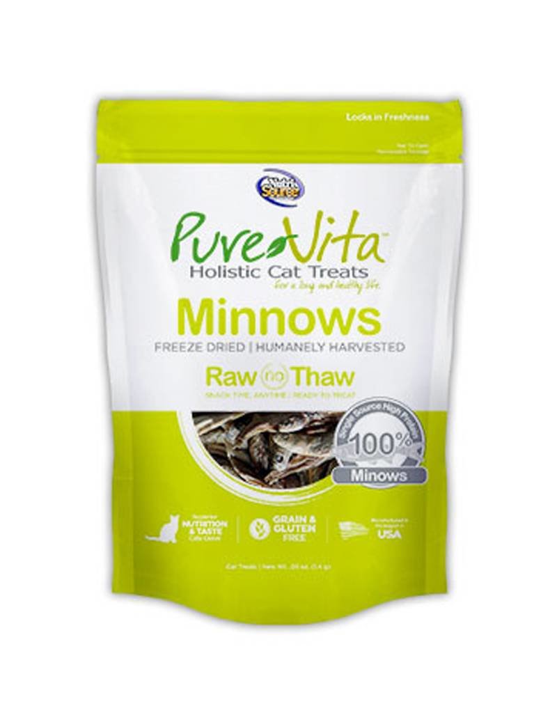 PURE VITA Pure Vita Freeze Dried Minnows Cat Treats 0.5oz