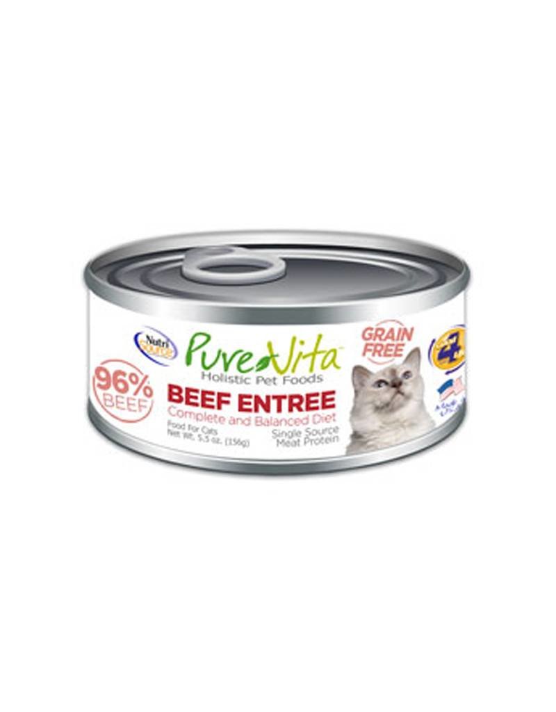 PURE VITA Pure Vita 96 Beef Entree for Cats 12/5.5oz Case