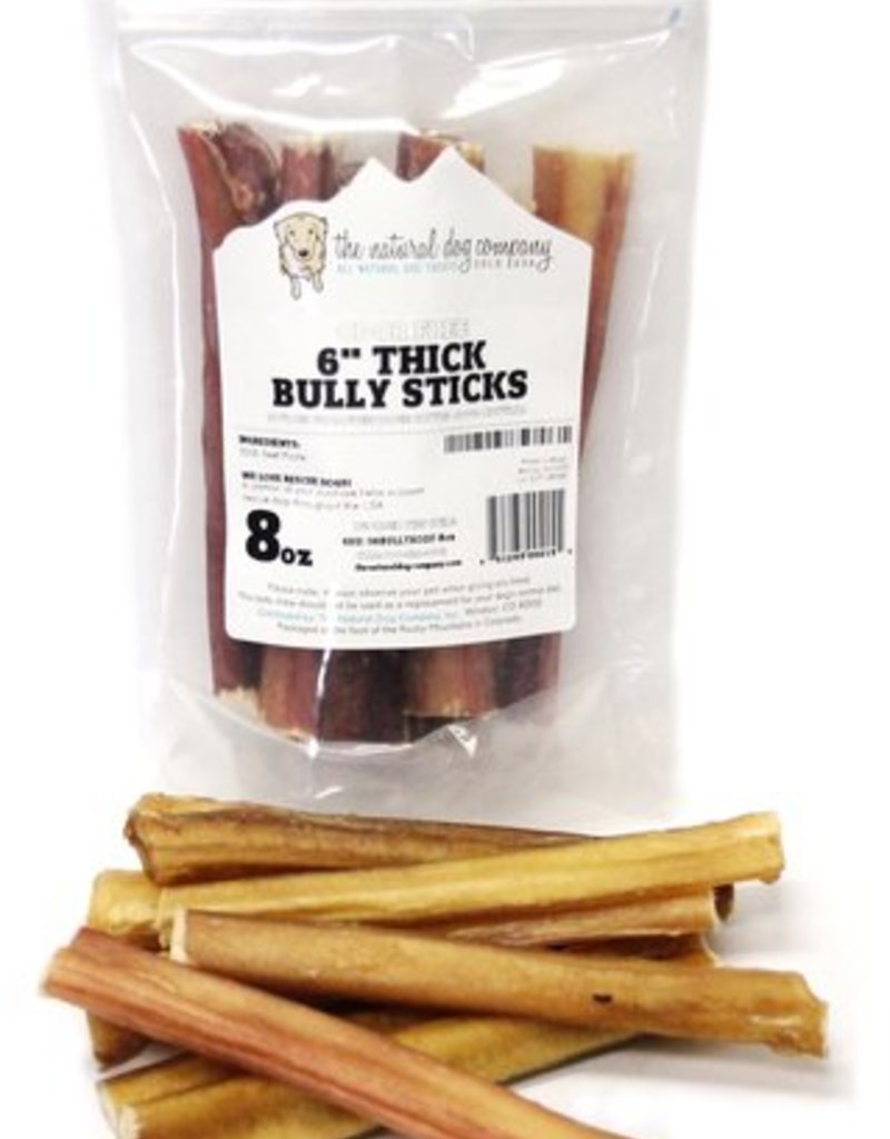 NATURAL DOG COMPANY Natural Dog Co Bully Sticks 6in Thick