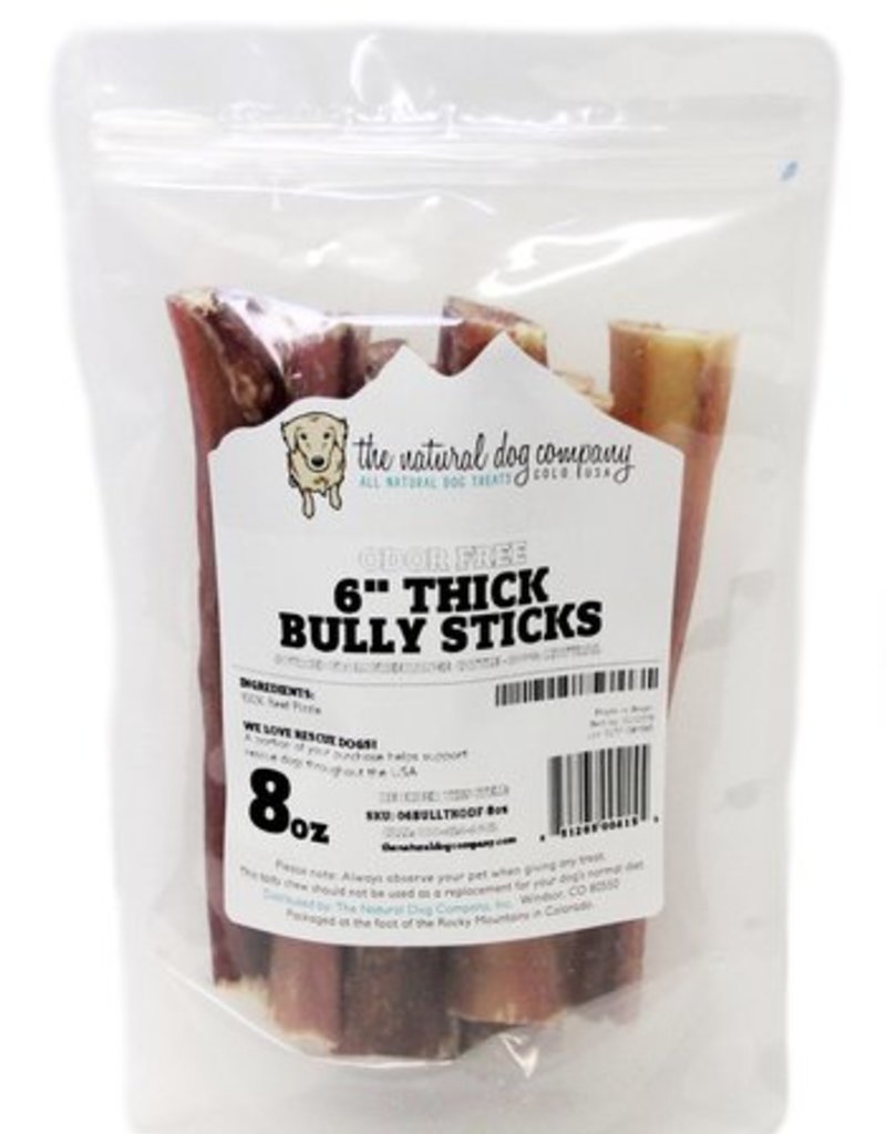 NATURAL DOG COMPANY Natural Dog Co Bully Sticks 6in Thick