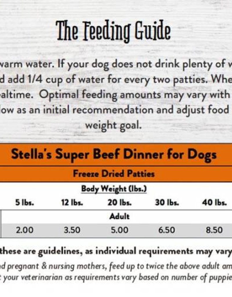 Stella And Chewy Kibble Feeding Chart