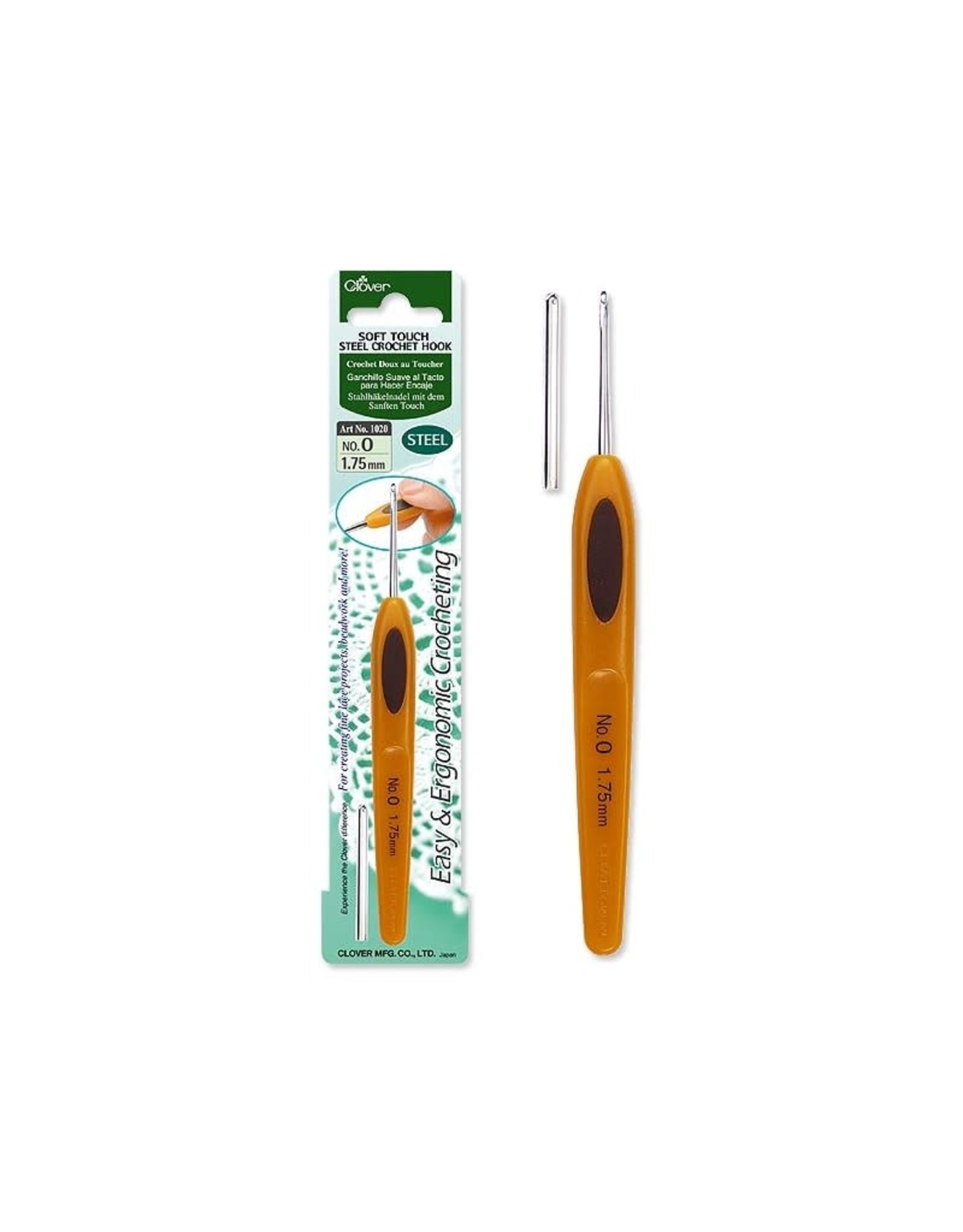 Clover Soft Touch steel crochet hook (1.5mm)