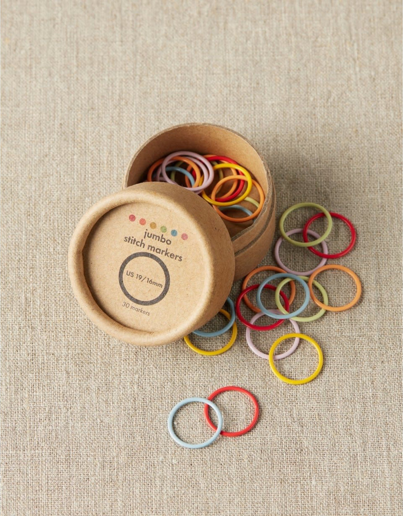 Jumbo Colorful Ring Stitch Markers by Cocoknits