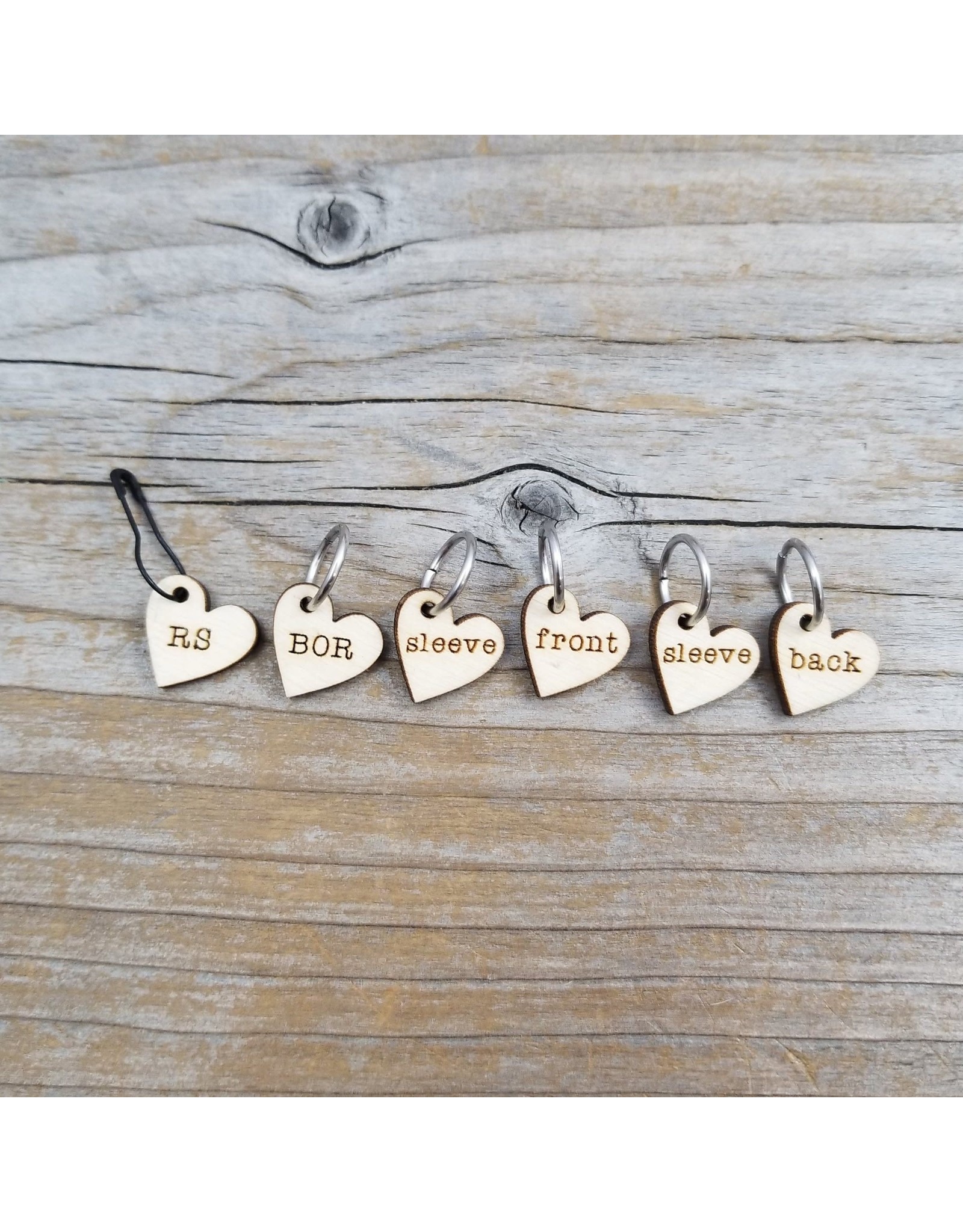 Instruction stitch marker set by Katrinkles Argyle Yarn Shop