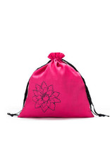 Della Q Della Q - Project Bag Large - Fuchsia Linen Brights