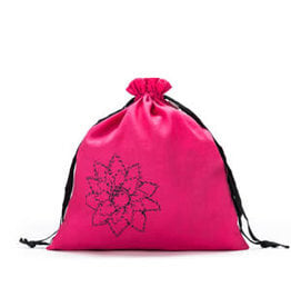 della Q Project Bag Large - Fuchsia Linen Brights - Della Q