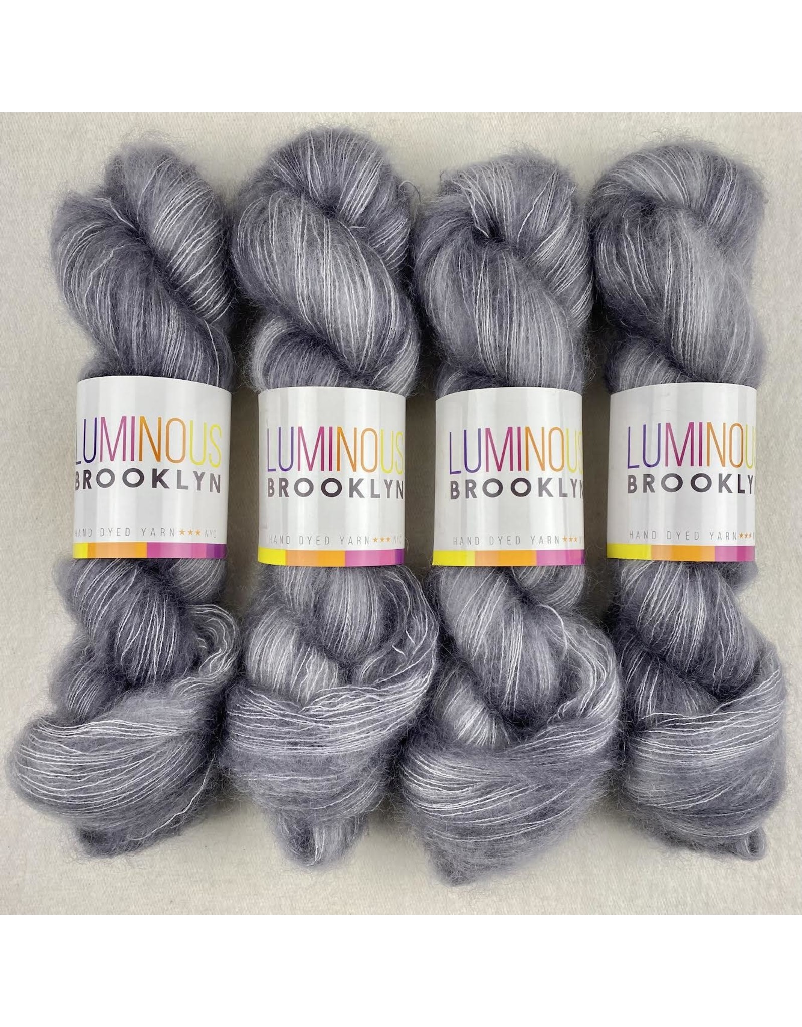 Luminous Brooklyn Greys and Greys - Shining Silk Mohair - Luminous Brooklyn