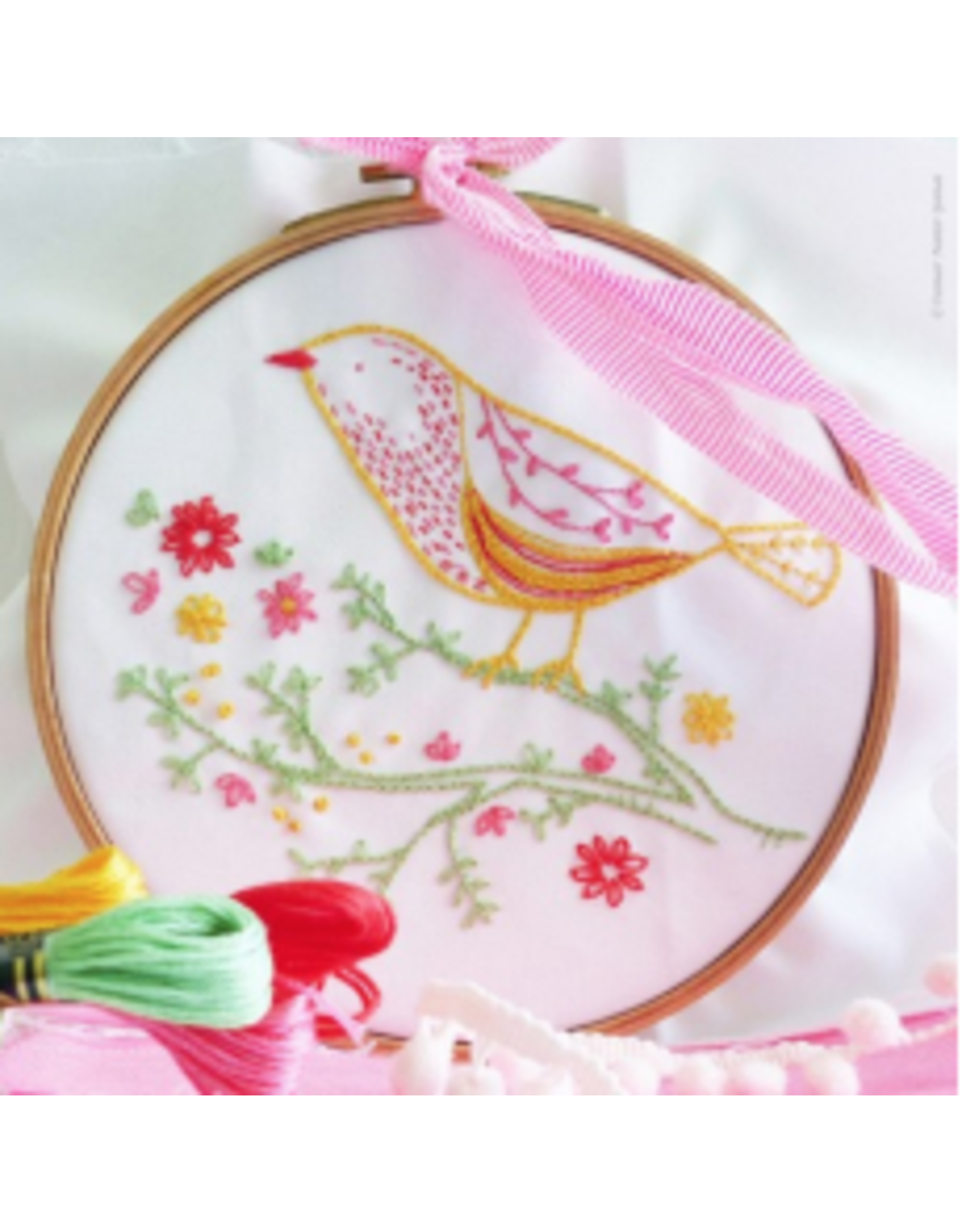 Tamar Nahir Yanai Yellow Bird - 6" Embroidery Kit