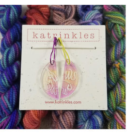 Stitch Markers - RS/WS Unicorn Acrylic Pin pair by Katrinkles