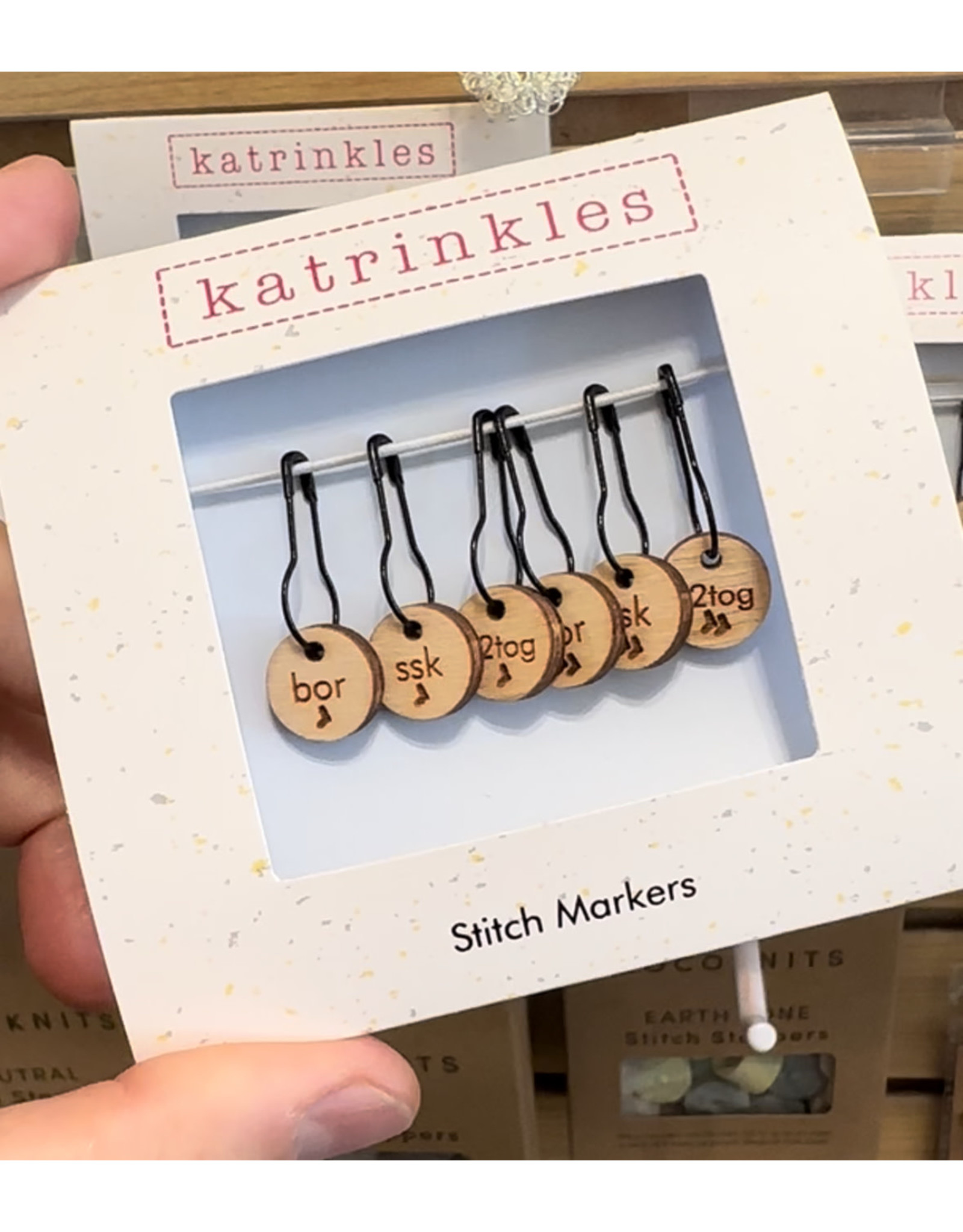 Stitch Markers - Sock Instruction Pin set by Katrinkles