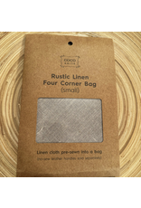 Four Corner Bag - Small Rustic Linen - Cocoknits