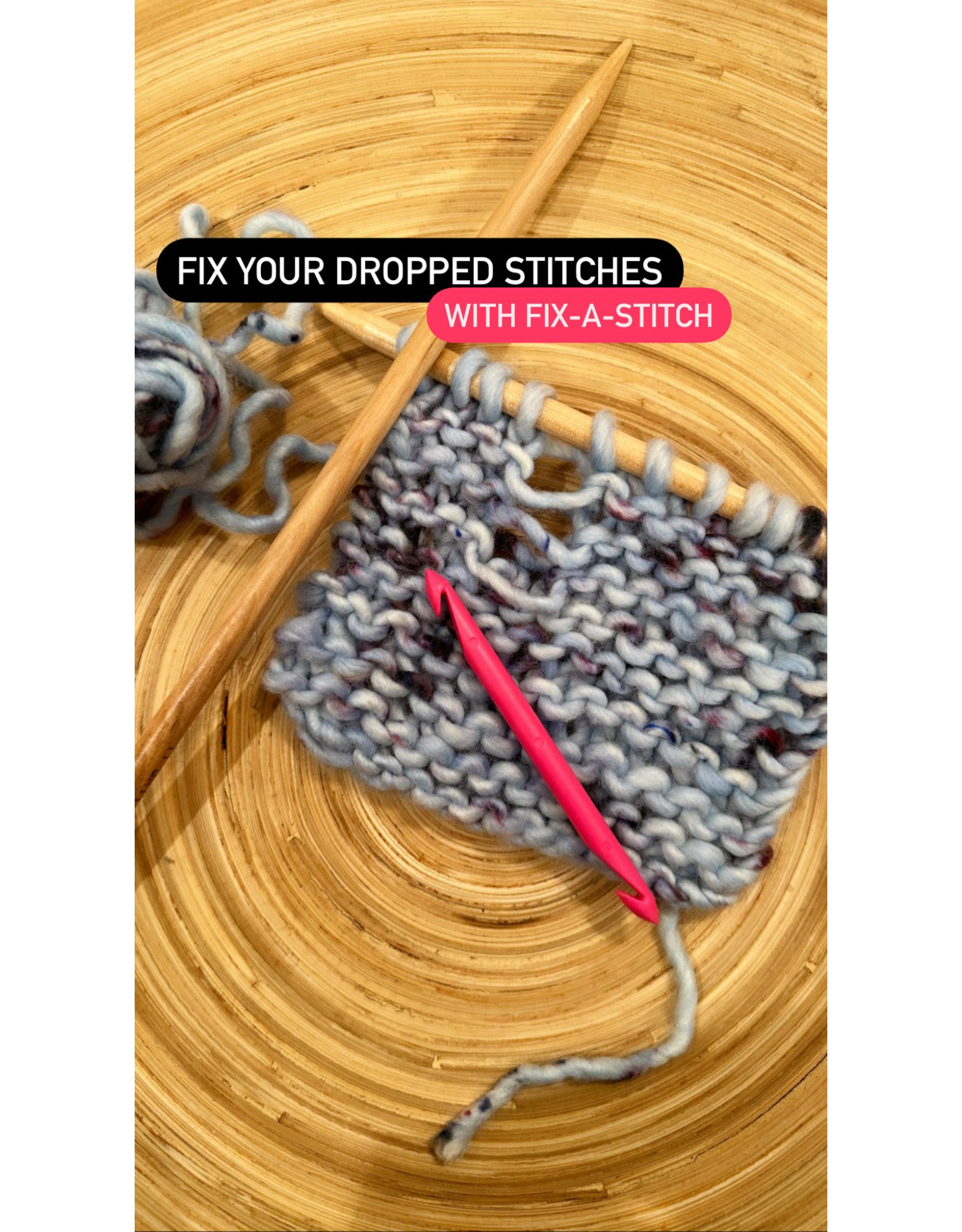 Fix A Stitch, Double-ended Hooks 3  sizes per pack
