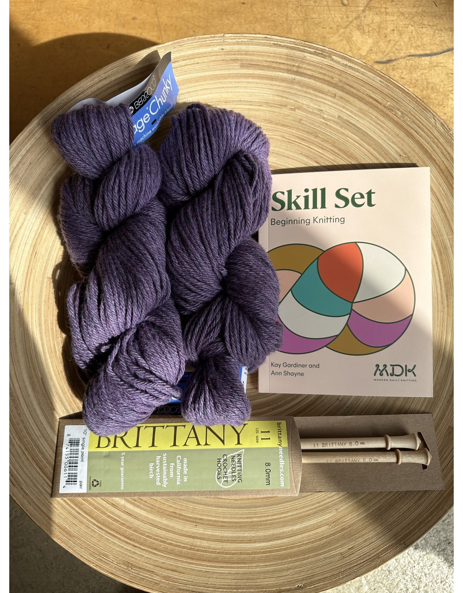 Learn to Knit Kit - Lilacs