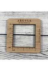 Argyle Square 2" Gauge Swatch Ruler - Katrinkles