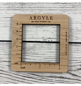 Argyle Square 2" Gauge Swatch Ruler - Katrinkles