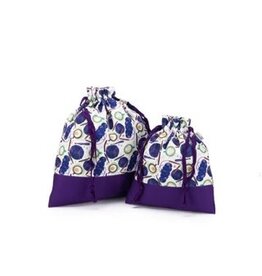 della Q Project Bag Large - Coffee and Yarn Purple - Della Q