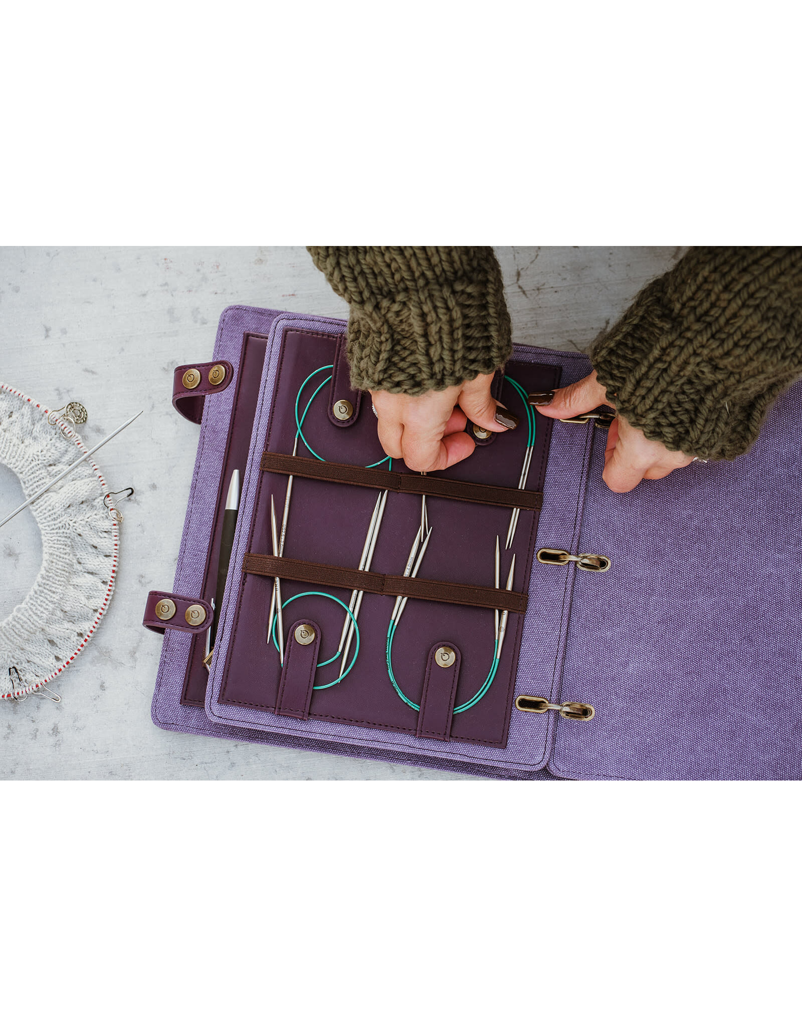 Della Q Della Q - Hook & Needle Notebook - Plum