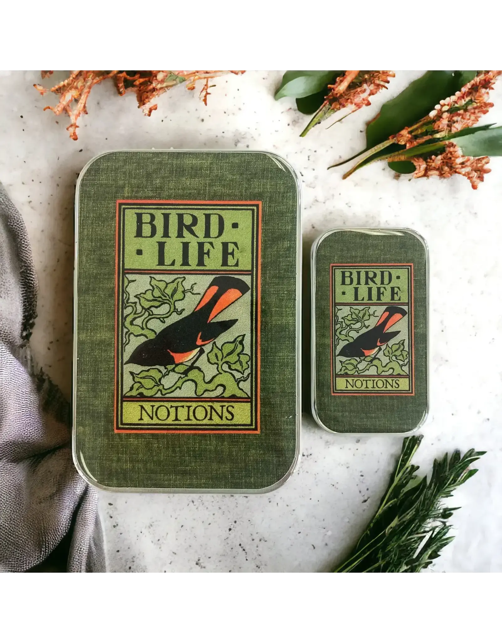 Firefly Notes Bird Life notions tin - Large - Firefly Notes Tins