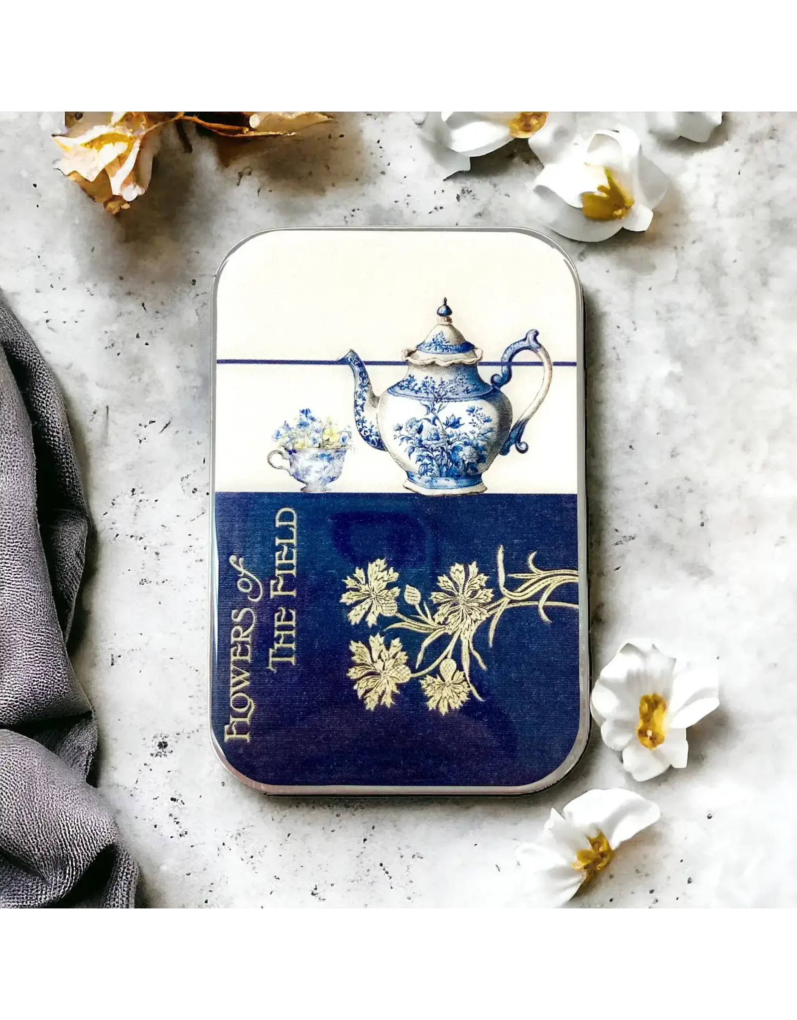 Firefly Notes Flowers of the Field / Tea Time notions tin - Large - Firefly Notes