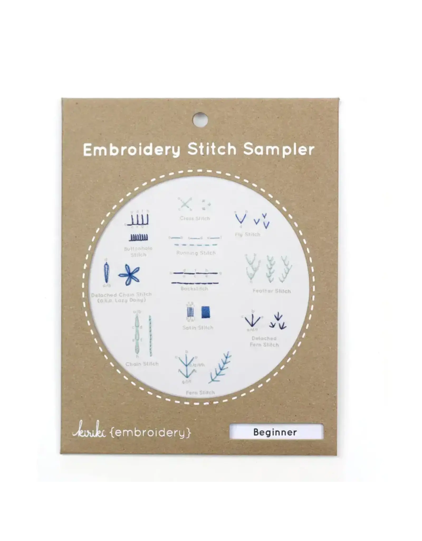 Kiriki Press Embroidery Stitch Sampler - Beginner - Kiriki Press