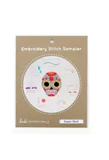 Kiriki Press Embroidery Stitch Sampler - Sugar Skull - Kiriki Press