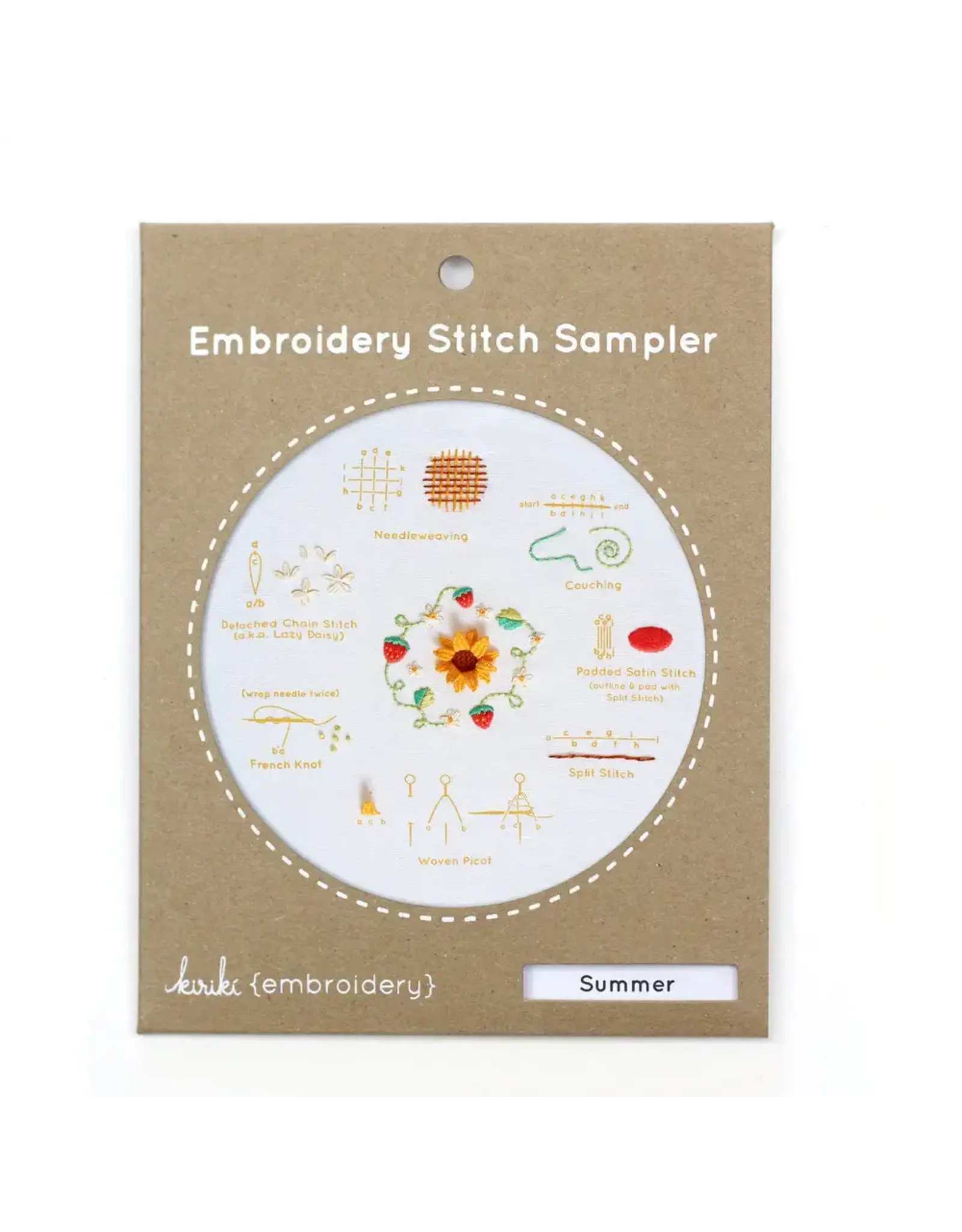 Kiriki Press Embroidery Stitch Sampler - Summer - Kiriki Press