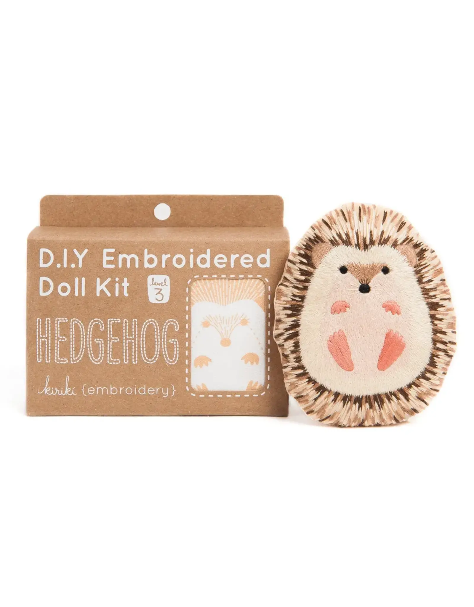 Kiriki Press Hedgehog - Embroidery Kit - Kiriki Press