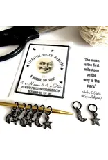 Firefly Notes Celestial stitch markers with Pin - Ring - Firefly Notes