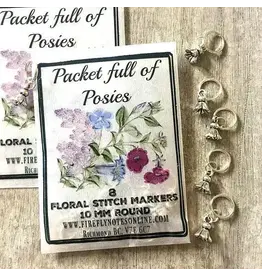 Firefly Notes Packet of Posies Floral Stitch Markers - Ring - Firefly Notes