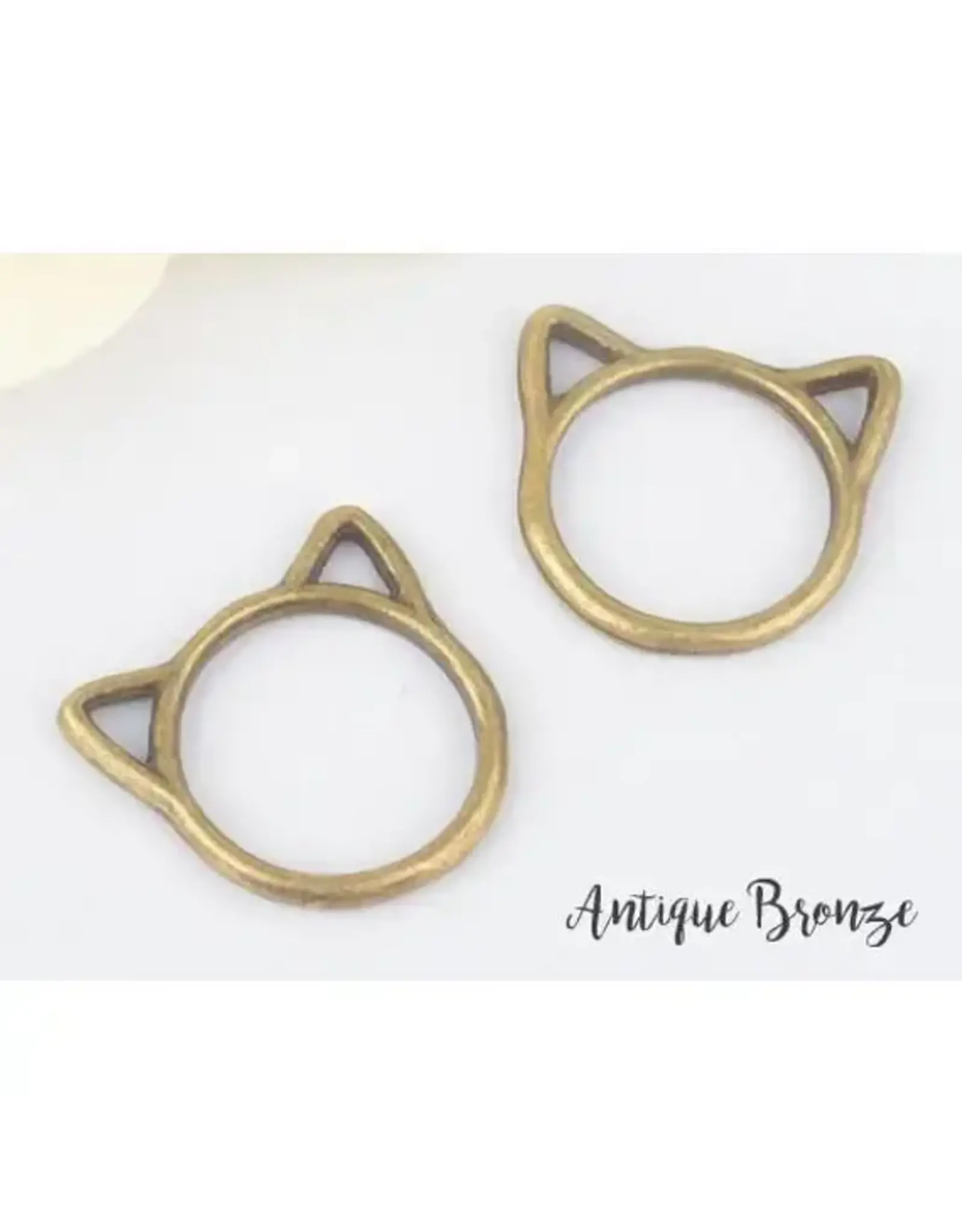 Laura Hand Knits Cat Stitch Markers - Antique Bronze - Laura Hand Knits
