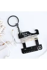Twill and Print Matte Black "You've Got This" Keychain Multi Tool - Twill and Print