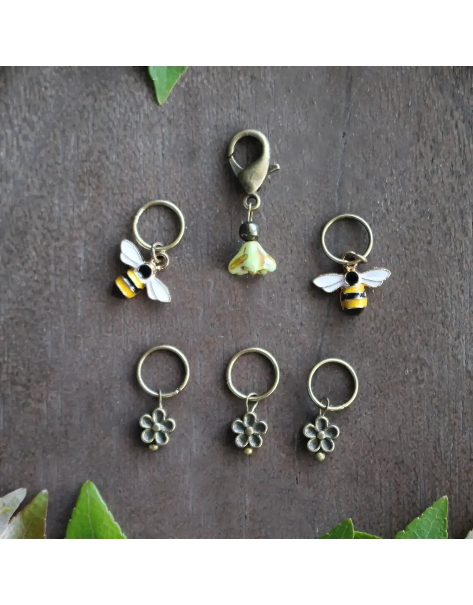 NNK Press Bee and Bloom Stitch Markers - NNK Press