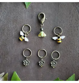 NNK Press Bee and Bloom Stitch Markers - NNK Press