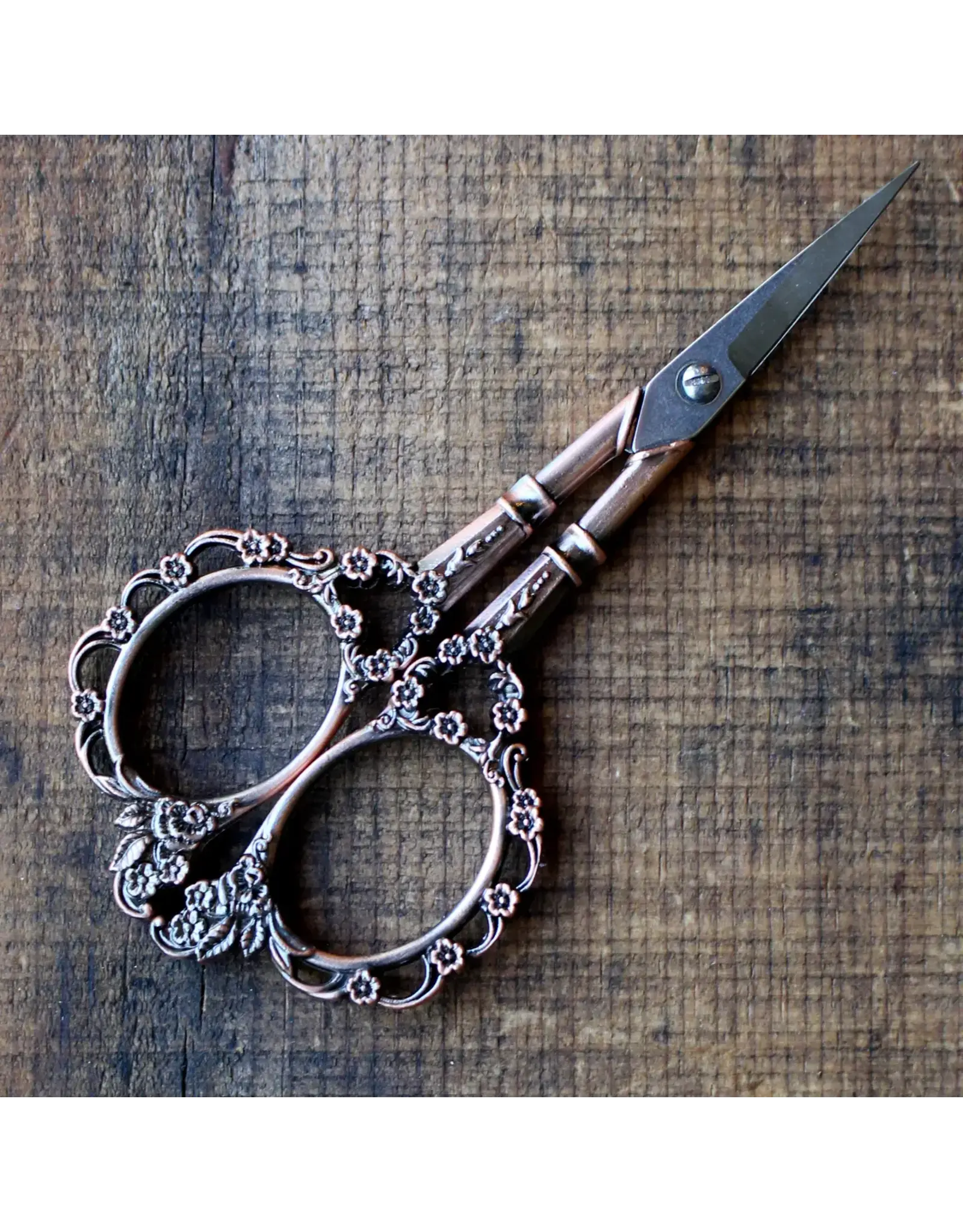 NNK Press Victorian Scrollwork Scissors - Antique Copper - NNK Press
