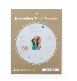Kiriki Press Embroidery Stitch Sampler - Coral Reef - Kiriki Press