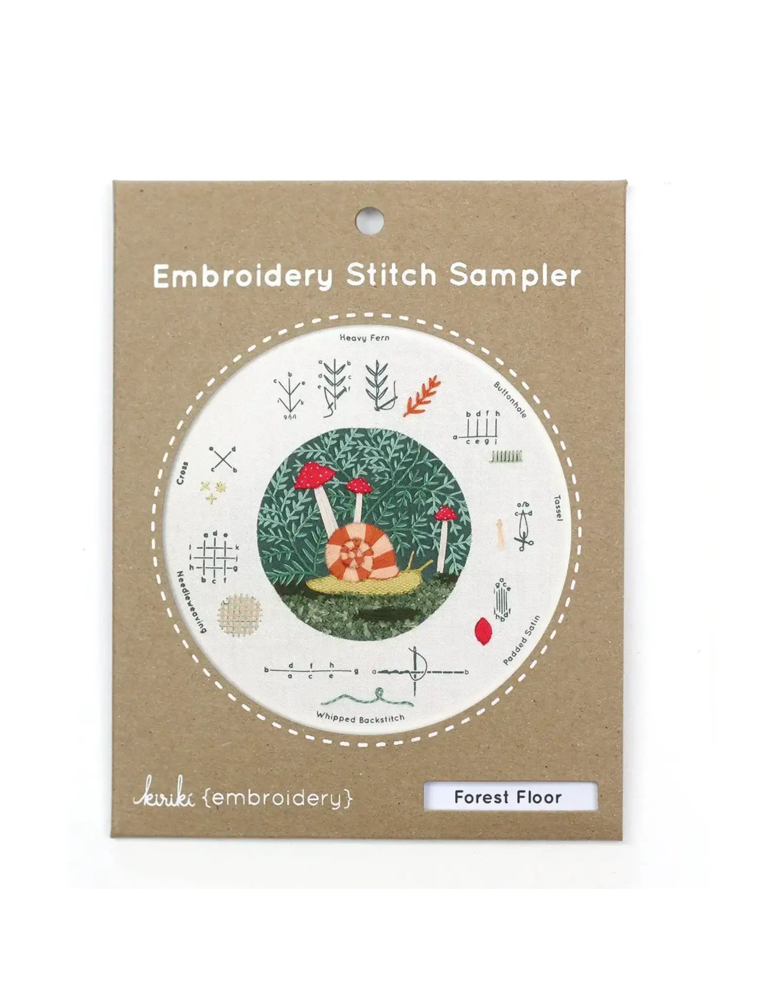 Kiriki Press Embroidery Stitch Sampler - Forest Floor - Kiriki Press