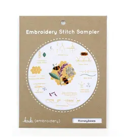 Kiriki Press Embroidery Stitch Sampler - Honeybees - Kiriki Press