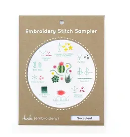 Kiriki Press Embroidery Stitch Sampler - Succulent - Kiriki Press